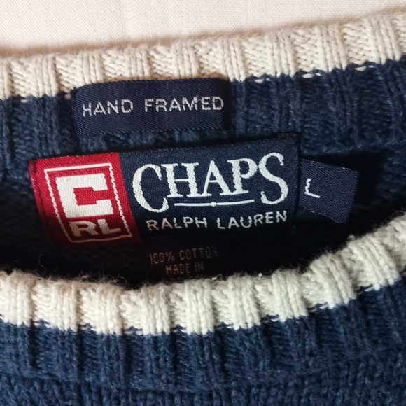 CHAPS RALPH LAUREN SWEATER LARGE - Picture 2 of 3